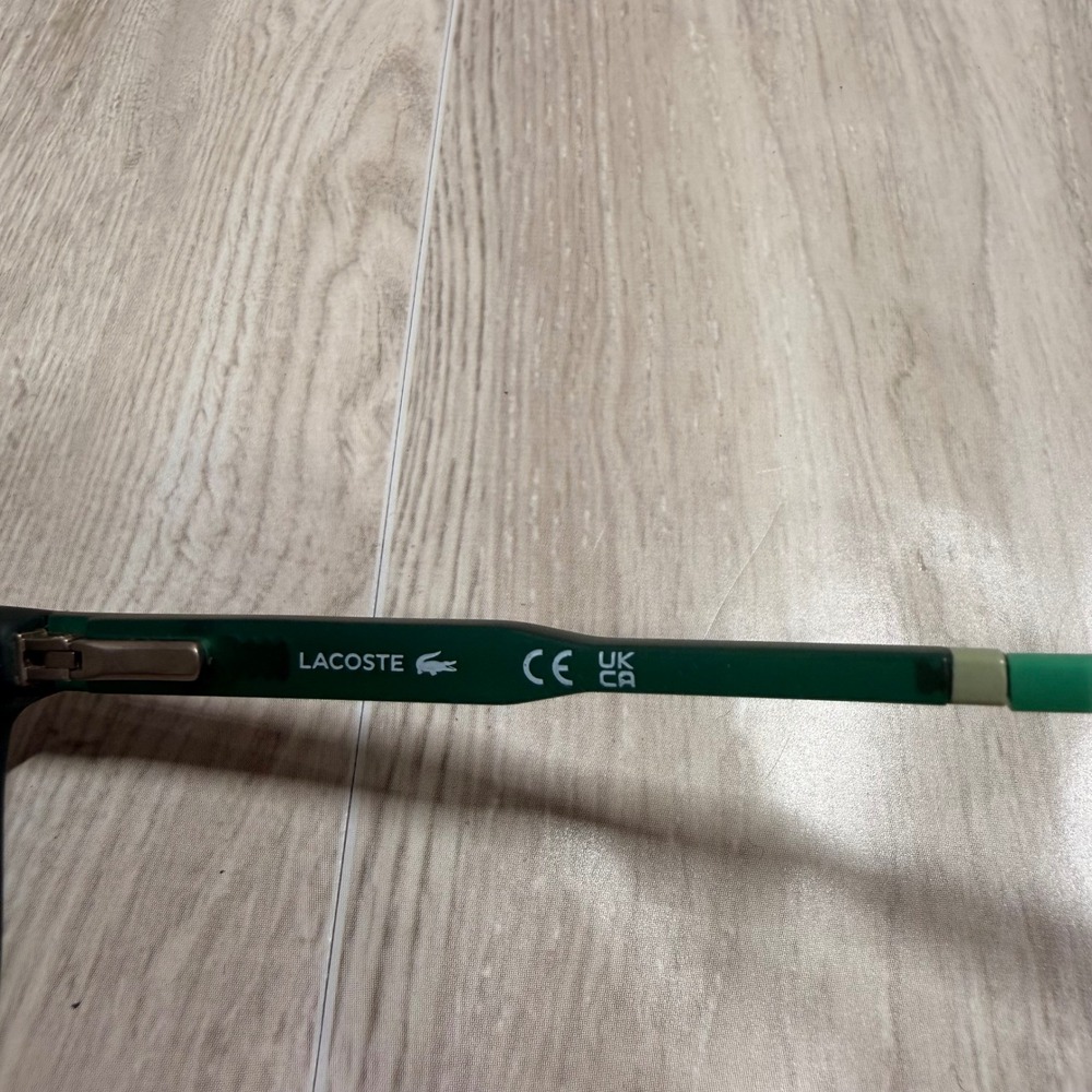 Lacoste L2707 Matte Green Black Rectangular Eyeglasses Frames Crocodile Logo - Picture 6 of 6